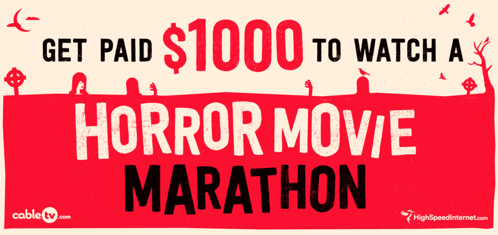 Halloween Challenge: We’ll Pay Someone $1,000 to binge 24 hours of Nonstop Horror Movies